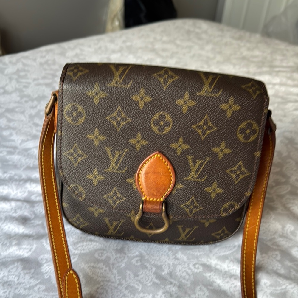 Louis Vuitton Brown Monogram Crossbody Bag with Adjustable Strap